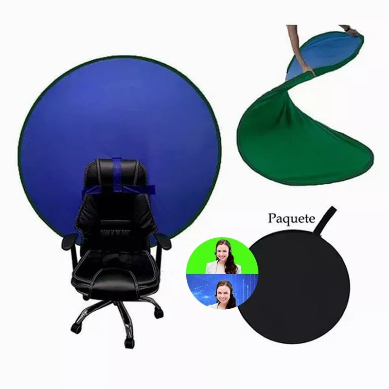 Dolores Fondo Pantalla Verde Azul Doble Cara Chromakey Efectos 1.1m