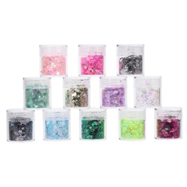 Baluue Glow Dark Glitter Makeup Color for Face Body Hair Portable Shiny Sequins for Parties Festivals and Special Occasions for