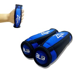 Hand Weights Set 2lbs 4lbs 6lbs 8lbs 10lbs with Handles for Women Men Body Building Fitness Exercise Home Gym (Blue-3LBS*2)