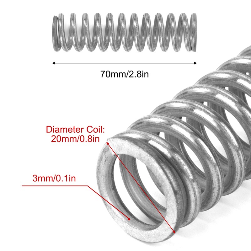 GUNGY Compression Spring Stainless Steel Spring Compression Springs 70 mm