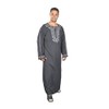 Modern Men's Kaftan House Dress, Midnight Blue - 6XL midnight