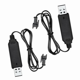 K-MAINS SM-2P 3.7V USB Charger Cable Compatible with Carrera Mario Remote Control RC Car Battery