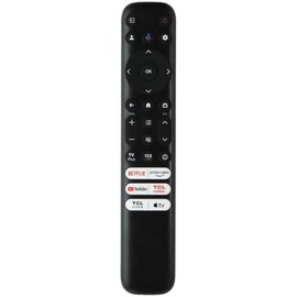 OEM Part - Voice Remote Control Compatible with TCL 98" Class XL Collection 4K UHD QLED Dolby Vision HDR Smart TV Model 98R754CA