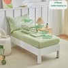 DuShow Floral Toddler Bedding Set,4 Pieces Toddler Crib Bed Sheet