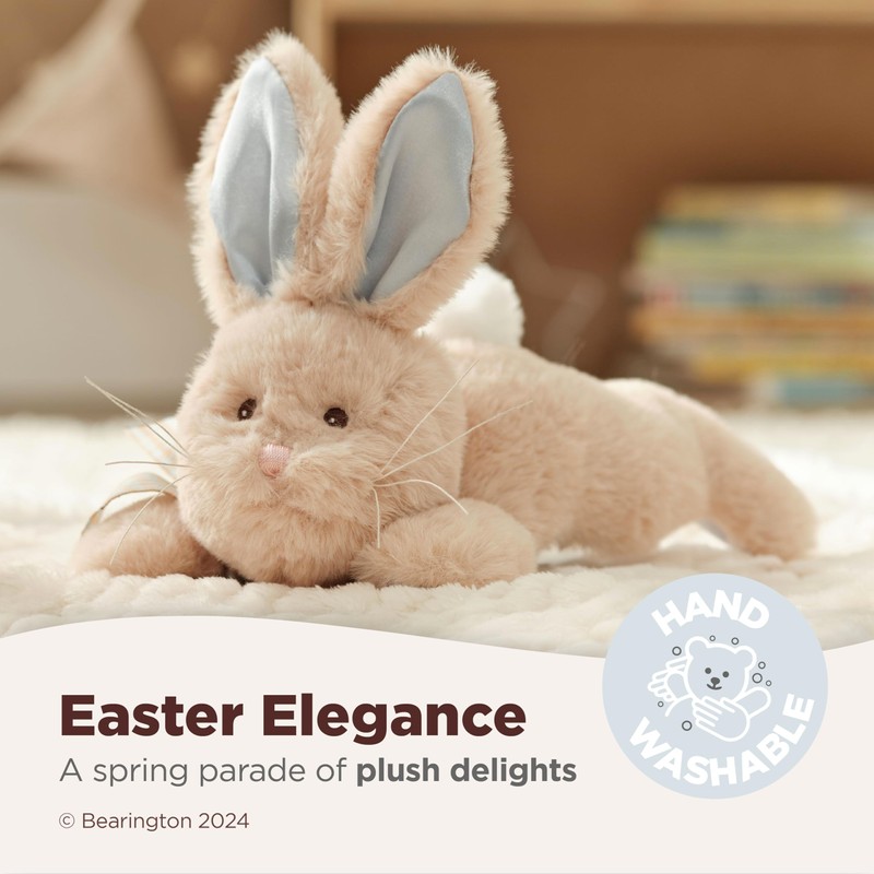 Bearington Collection Baby Bunny Tail Plush Stuffed Animal Bunny with