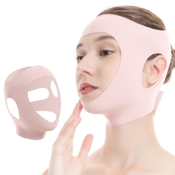 ZKGYUS Face Lifting Mask, V-Line Mask, Double Chin Lifting Belt,