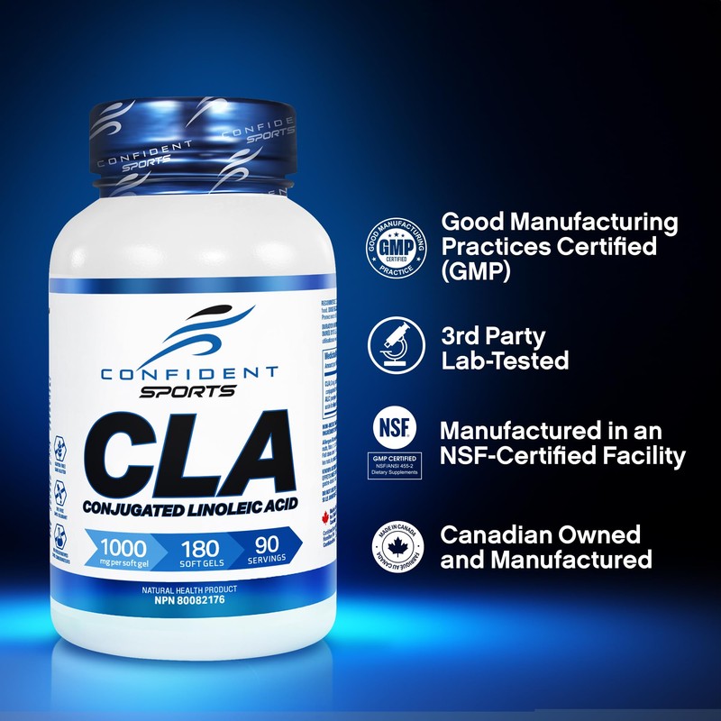 CONFIDENT SPORTS – CLA (Conjugated Linoleic Acid) – 1000 mg