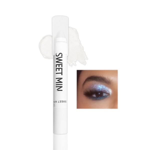 Pearl White Shimmer Eyeshadow Stick Cream Eye Shadow, Glitter Eyeshadows