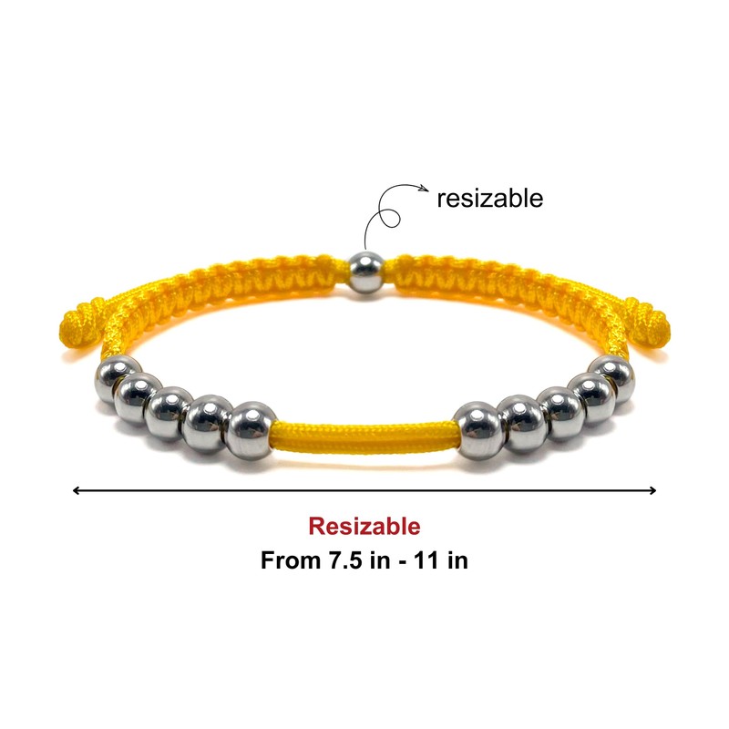 LAMIBEE Golf Stainless Steel 10 Beads Score Counter Bracelet, Golf
