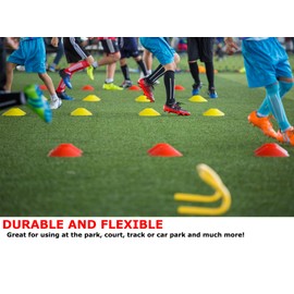 Vertent Football Cones (Set of 50) - Agility Football Cones with Carry Bag and Cone Holder, Perfect for Football and Sports, Training Cones, Sports Cones, Football Cones Training Set, Multisport Cones
