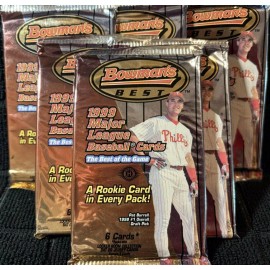 1999 BOWMAN'S BEST BASEBALL HOBBY 6 PACK LOT SEALED CURT SCHILLING HOFR? 36 CRDS