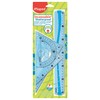 Maped 4 Piece Drive Set with Ruler 30 cm, Protractor