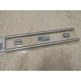Ikea Lansa Cabinet Pull 13-9/16" Contemporary Brushed Stainless Steel - Set of 2