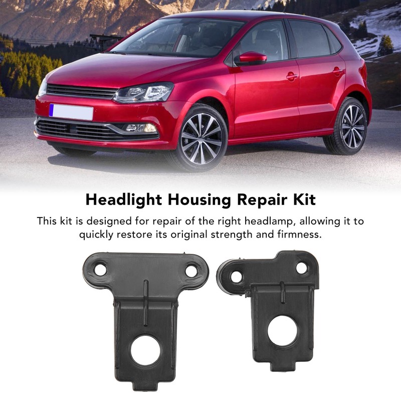 Front Right Headlight Bracket Repair Set 2G0998226 Aluminium Alloy Headlamp