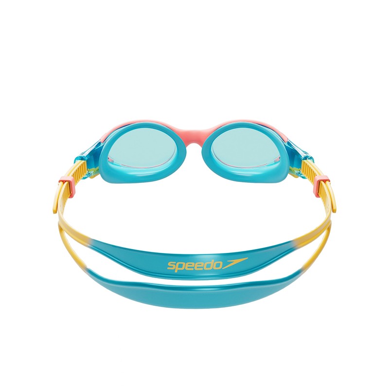Speedo Unisex Children's Biofuse 2.0 Swimming Goggles, Bolt/Mango/Coral Beach/Blue, One