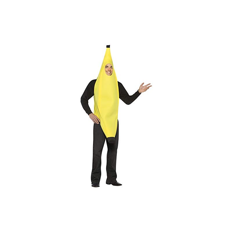 Rasta Imposta Lightweight Banana Costume, Yellow, One Size
