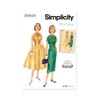 SIMPLICITY SS9849U5 Misses' Dress with Skirt Variations U5 (16-18-20-22-24)