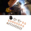 Plasma Cutter Nozzle Tip Electrode Set, 24 Piece Consumables Kit