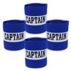 Qimoo 6Pcs Blue Youth Captain Armband for Soccer Training, Adults