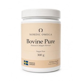 Nordic Omega Bovine Pure Collagen Powder 10,000mg, Hydrolysed Type I & III, Natural Flavour, Sugar Free, 300g (1)