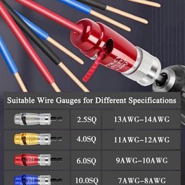 Baychon Electrical Wire Stripper Tools for Drill Set, Wire Stripping Tool & Wire Twisting Connector