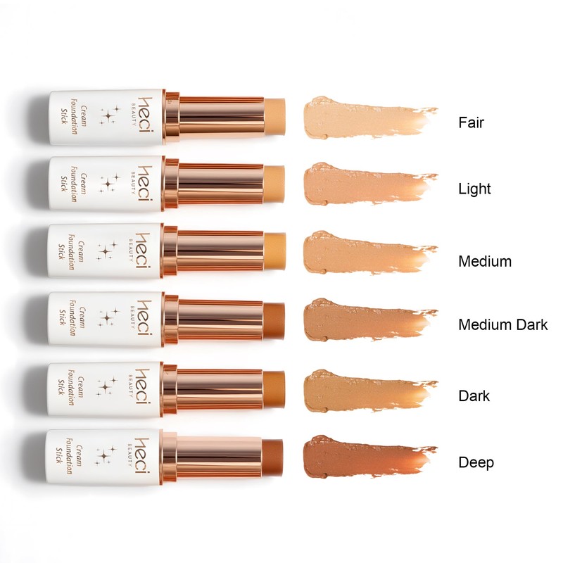HECI BEAUTY Tinted Foundation Stick, Balm to Cream Foundation with