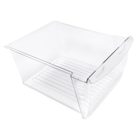 ‎HECASA 240351061 Upper Crisper Pan Compatible with Frigidaire Refrigerator Freezer Crisper Drawer Replacement for 240351005 240351062 Plastic (PC) Clear