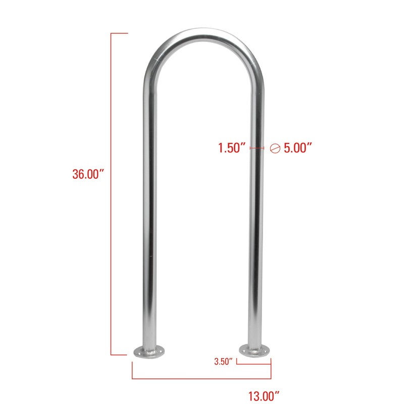 Extreme Max 3006.6912 Universal Aluminum Hand Rail for Pool, Hot