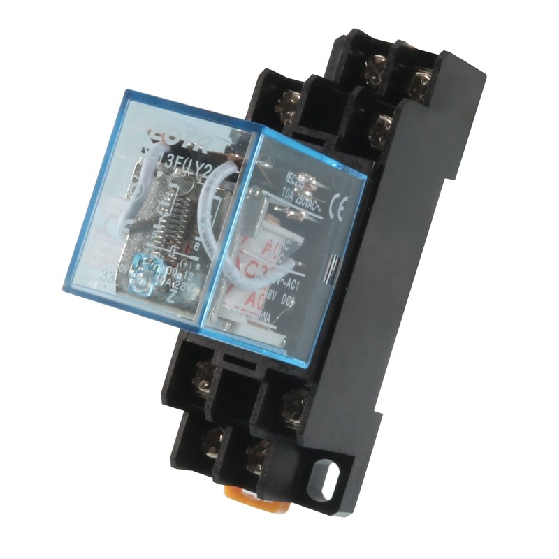 uxcell A14071800ux0297 35mm DIN Rail DPDT 8P General Purpose Power