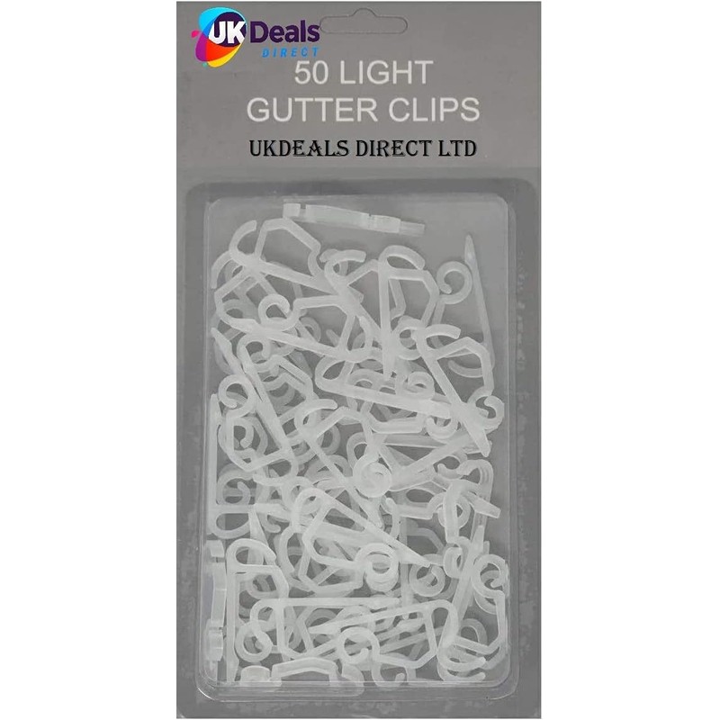UKDeals Direct Gutter Hooks for Hanging Outdoor Christmas Xmas String