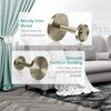 KOLAKO Curtain Holdbacks, Metal Curtain Tie Backs Hooks Antique Brass