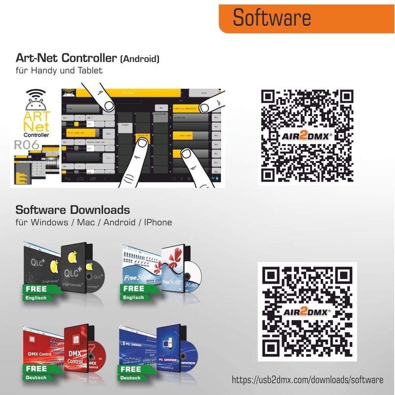 AIR2DMX Pro WLAN DMX Interface Wireless ArtNet Node