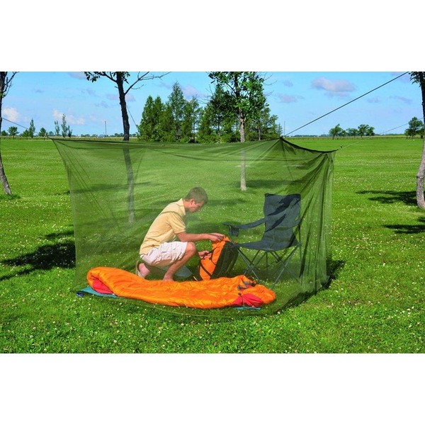 Coghlan's Mosquito Net, Backwoods, Olive Green, Double Wide / 240-mesh (9765)
