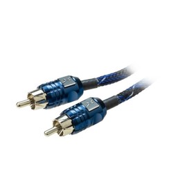 Scosche EFX Delta D6 2-Channel Multi-Core Twisted Pair RCA Interconnect Audio Cables - 2CH OFC Car Stereo Connector Cable - 6 Foot Male to Male