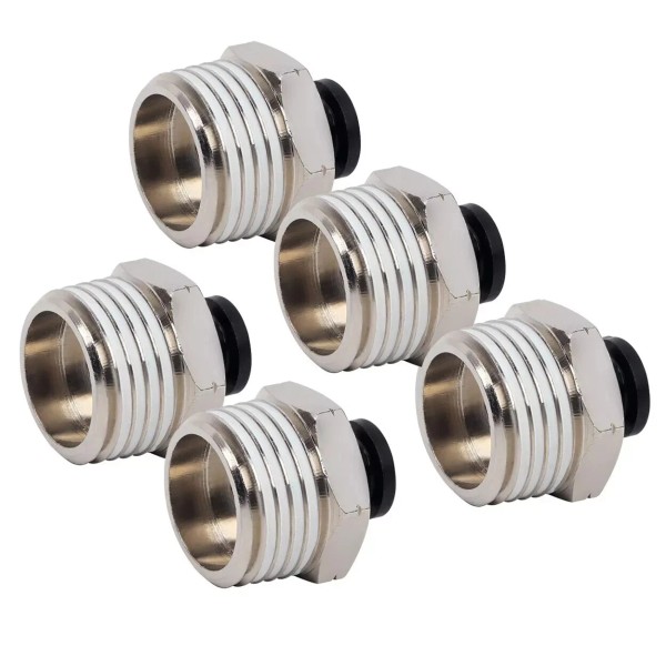 LOKOCAR Male Straight 1/4" Tube OD x 1/2" NPT Thread