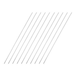 TA-VIGOR 10Pcs 1mm x 150mm Stainless Steel Round Rods, Metal Solid Round Shaft Rods Lathe Bar Stock for DIY Crafts Car Helicopter Airplane Model