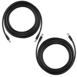 Armored Trail Camera to Solar Panel Power Cord for Solar Panel Connector, 5.5x2.1 to 5.5x2.1 Male DC Plug,79in/2m Length, 2 Pack