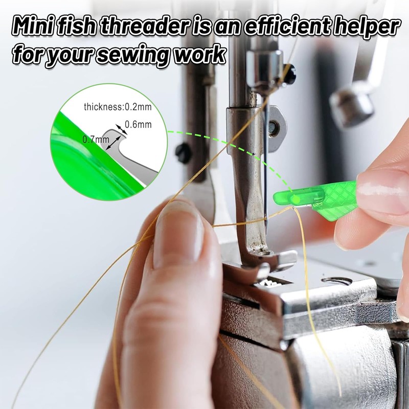 MAEXUS Needle Threader Threading Aid for Sewing Needles Fish Mouth