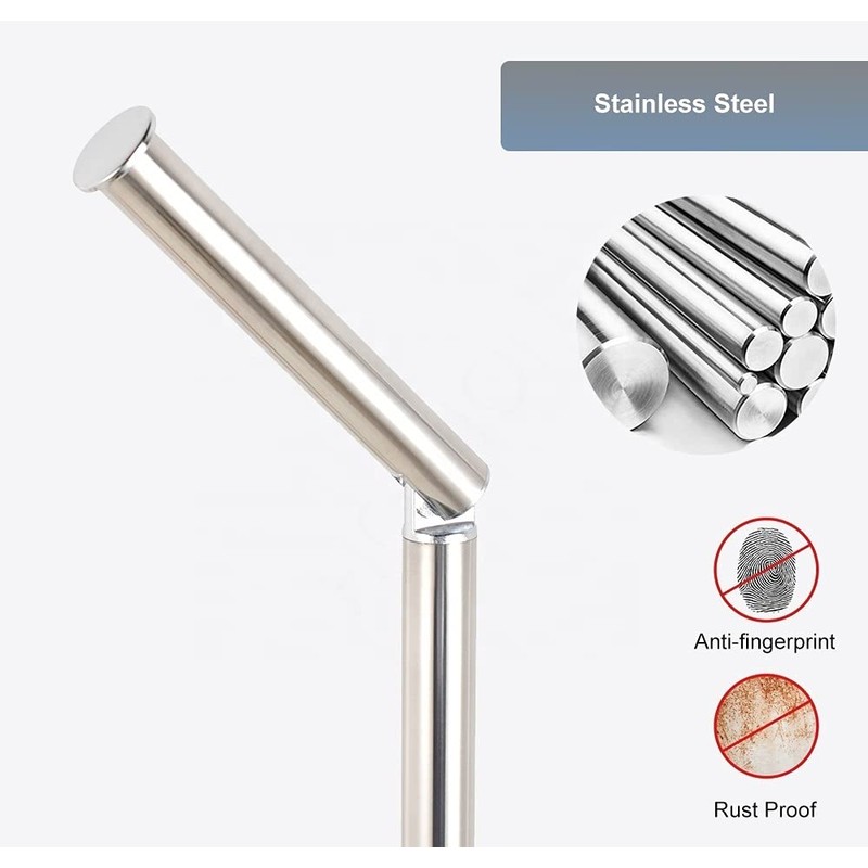 Toilet Roll Holder Free Standing Spare Roll Holder with Swivel
