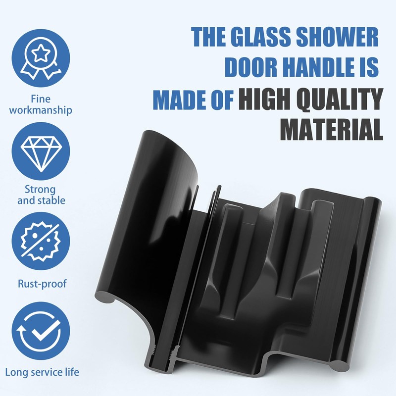 MEKILYN RV Shower Door Handle for Tri-Slide Door with Bumper