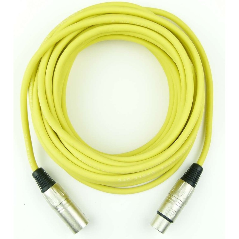 Adam Hall Cables K3MMF1000YEL Microphone Cable 10 m Yellow XLR