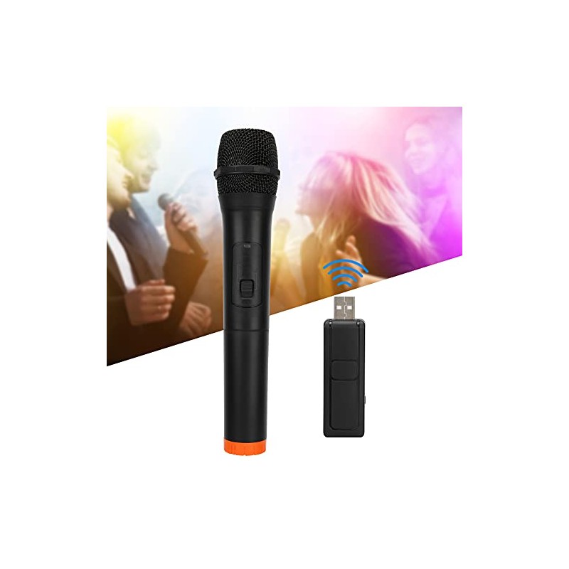 Micrófono de Mano, VHF Micrófono Inalámbrico Universal ABS Plástico Micrófono