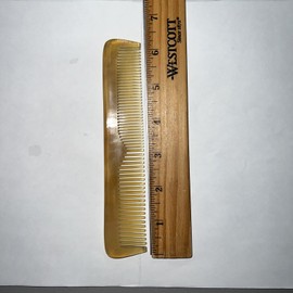 The Art Of Shaving Blonde LG Horn Comb w/ Smooth Rounded Teeth Handmade in France (Art Of Shaving)