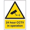 V Safety Security Notice, Cctv In Operation Sign - Portrait