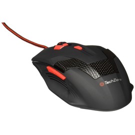 TARGMEX TZ16MOU01-GAME Ratón Gamer con 6 Botones Programables, Conexión USB, 800/1200/1600/2400 dpi