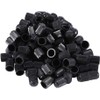 Tapones de válvula de neumático, 100 Piezas de plástico Negro