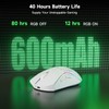 Wireless Mouse, Honeycomb Shell Mouse with 2 Side Buttons, High-Precision