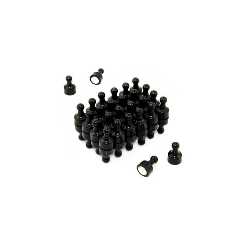 Magnet Expert® Black Skittle Magnet - Office & Fridge (