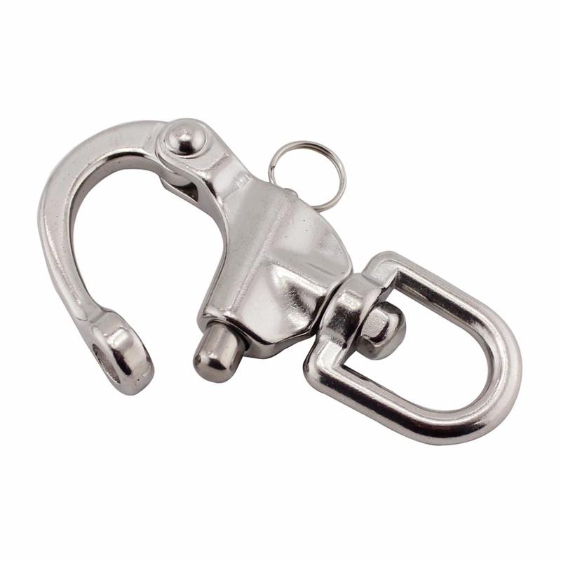 2Pcs316 Stainless Steel Swivel Snap Shackle ，Marine Quick Release Boat