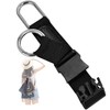Elastic Jacket Gripper Travel Strap with D-Ring Hooks and Buckle,